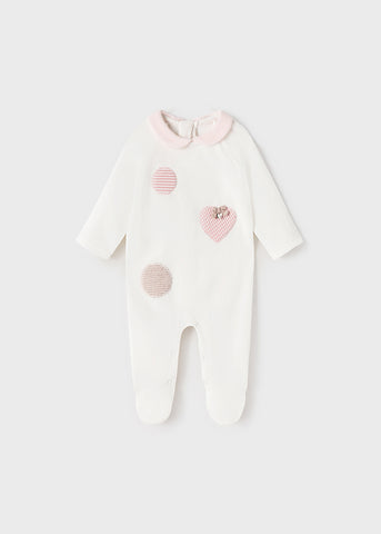 Newborn knitted pajamas for girl Art. 11-02664-071