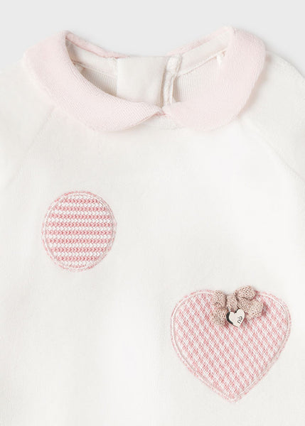 Newborn knitted pajamas for girl Art. 11-02664-071