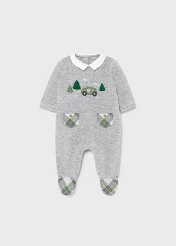 Newborn knitted pajamas for boy Art. 11-02682-047