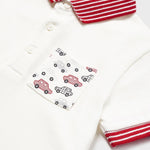 Sustainable cotton polo shirt for babies Art. 23-01105-056/Sustainable cotton jogger pants for baby Art. 23-01522-068