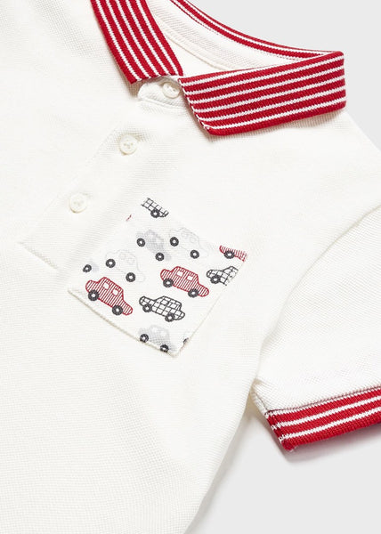 Sustainable cotton polo shirt for babies Art. 23-01105-056/Sustainable cotton jogger pants for baby Art. 23-01522-068