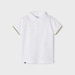 Short-sleeved polo shirt with sustainable cotton print for boys Art. 23-03150-027
