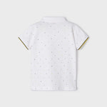 Short-sleeved polo shirt with sustainable cotton print for boys Art. 23-03150-027
