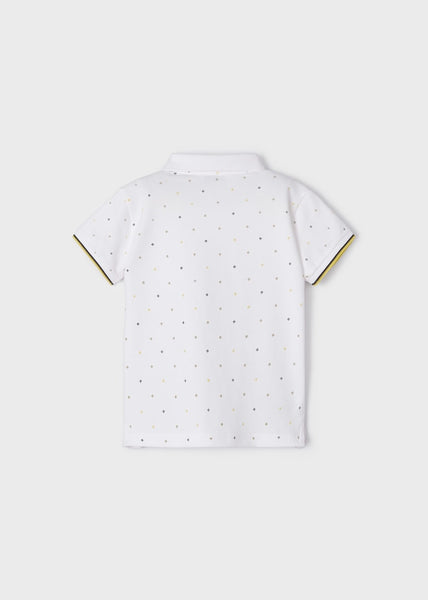 Short-sleeved polo shirt with sustainable cotton print for boys Art. 23-03150-027