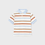 Short-sleeved polo shirt with print for baby Art. 23-01103-051/Twill bermuda for baby Art. 23-01291-015