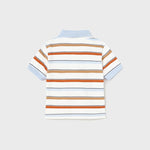 Short-sleeved polo shirt with print for baby Art. 23-01103-051/Twill bermuda for baby Art. 23-01291-015