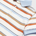 Short-sleeved polo shirt with print for baby Art. 23-01103-051/Twill bermuda for baby Art. 23-01291-015