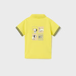 Short-sleeved polo shirt with printed motif for baby Art. 23-01102-050