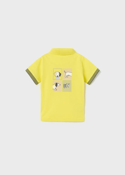 Short-sleeved polo shirt with printed motif for baby Art. 23-01102-050