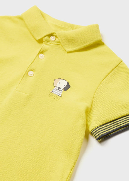 Short-sleeved polo shirt with printed motif for baby Art. 23-01102-050