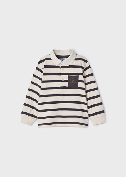 Baby Intarsia Pattern Jumper\Long-sleeved polo shirt with striped print for baby\Skater fit jeans for baby ECOFRIENDS 2305-68\2153-64\2529-82