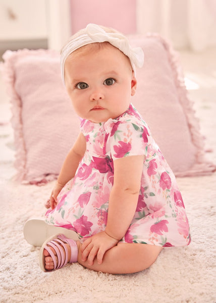 Print ceremony dress with nappy cover newborn Art. 23-01816-040