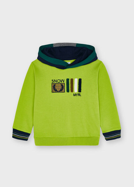 Contrast hooded pullover for boy Art. 11-04403-029 / Long-sleeved T-shirt with car print for boy Art. 11-04081-010