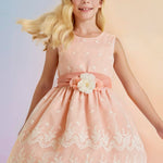 Embroidered Organza Dress For Girl Ref. 23-05022-097