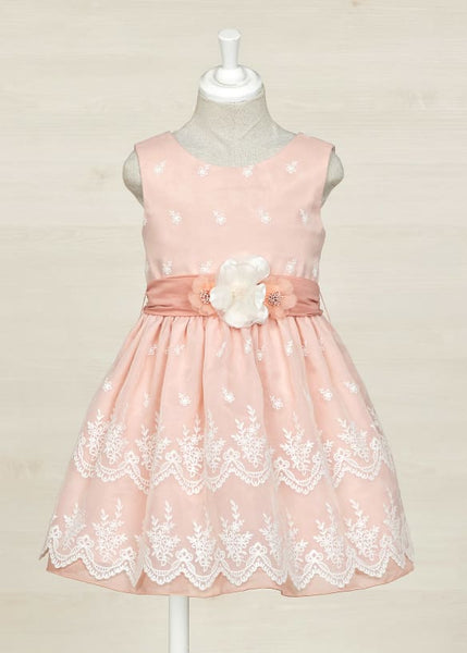 Embroidered Organza Dress For Girl Ref. 23-05022-097