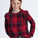 Ruffle sleeve blouse for teen girl Art. 11-07160-058