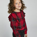 Ruffle sleeve blouse for teen girl Art. 11-07160-058
