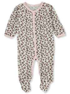 Quiltex Baby Girls' Leopard Print Coveralls 10427