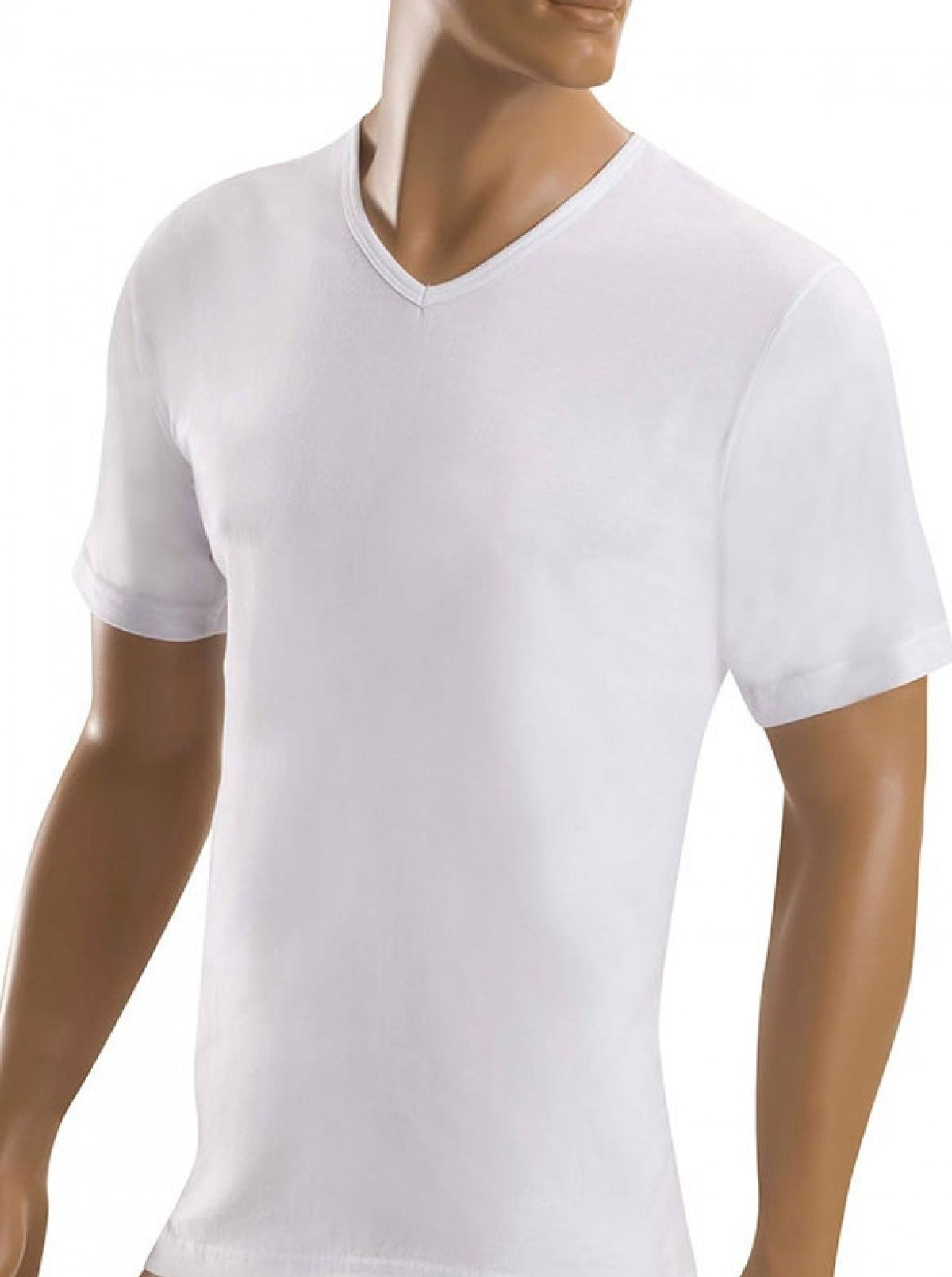 Men's Single Jersey V-Neck Undershirt 10070