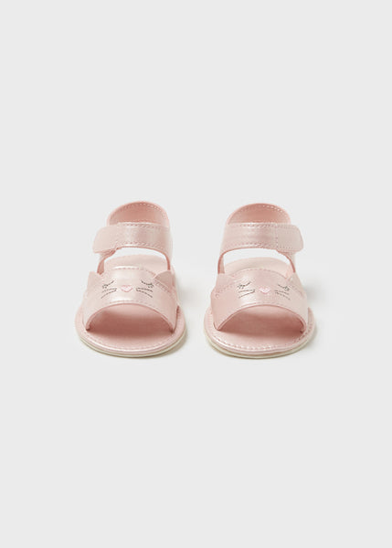 Sandals with little face newborn girl Art. 22-09524-057