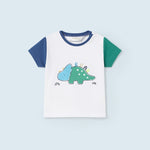 Set of 2 sustainable cotton T-shirts for newborns Art. 23-01002-054