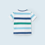 Set of 2 sustainable cotton T-shirts for newborns Art. 23-01002-054