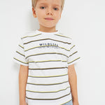 Set of 2 sustainable cotton short-sleeved t-shirts for boys Art. 23-03008-031