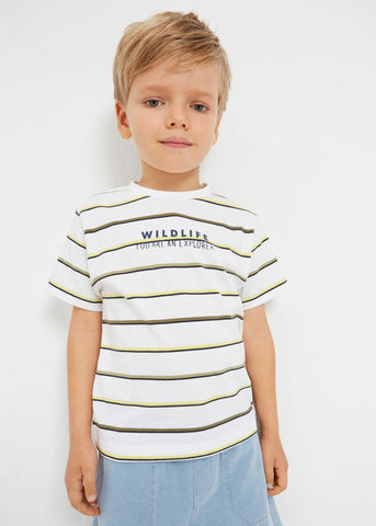Set of 2 sustainable cotton short-sleeved t-shirts for boys Art. 23-03008-031