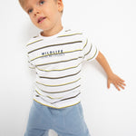 Set of 2 sustainable cotton short-sleeved t-shirts for boys Art. 23-03008-031