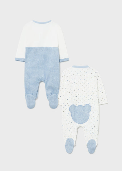 Set 2 pajamas and bib newborn boy Art. 11-02680-010