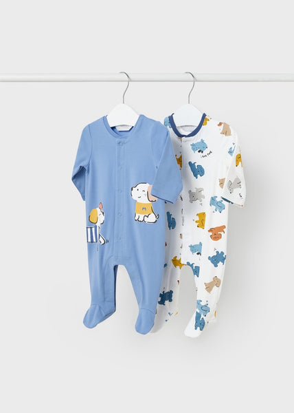 Set of 2 sustainable cotton pajamas for newborn Art. 23-01757-063