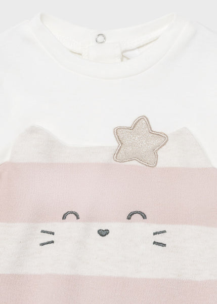 تعيين 2 بيجامة ECOFRIENDS محبوك طفلة حديثة الولادة