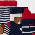 Set 3 newborn boy socks Art. 11-09424-081