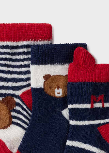 Set 3 newborn boy socks Art. 11-09424-081