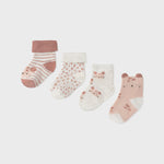 Set 4 newborn socks for girl Art. 11-09426-081