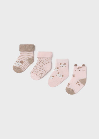 Set 4 newborn socks for girl Art. 11-09426-082