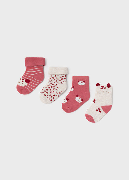 Set 4 newborn socks for girl Art. 11-09426-084