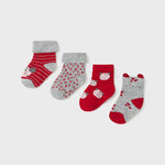 Set 4 newborn socks for girl Art. 11-09426-086