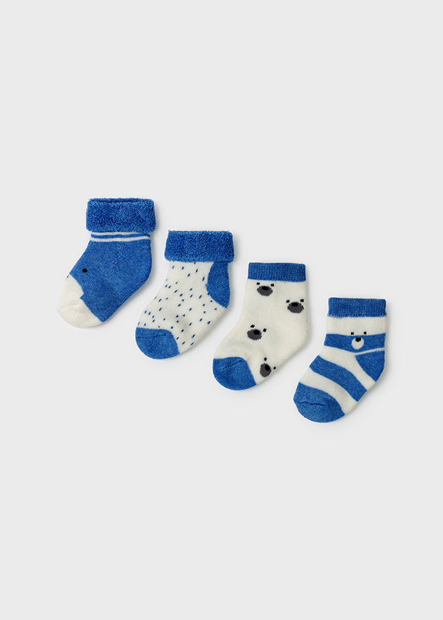 Set 4 newborn boy socks Art. 11-09421-080