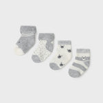 Set 4 newborn boy socks Art. 11-09421-081