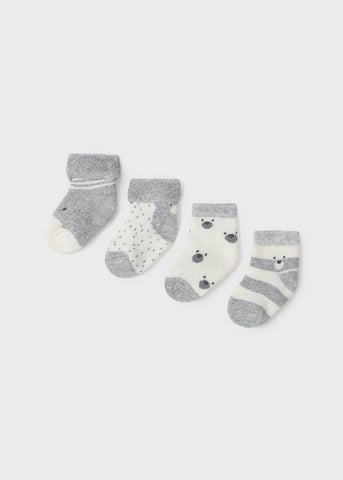 Set 4 newborn boy socks Art. 11-09421-081