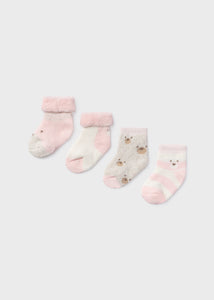 Set 4 newborn boy socks Art. 11-09421-083