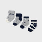 Set 4 newborn boy socks Art. 11-09421-084