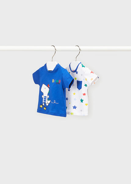 Set of 2 short sleeve ECOFRIENDS T-shirts newborn boy Art. 22-01095-056