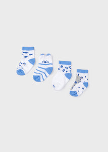 Set of 4 ECOFRIENDS animal socks newborn boy Art. 22-09473-077