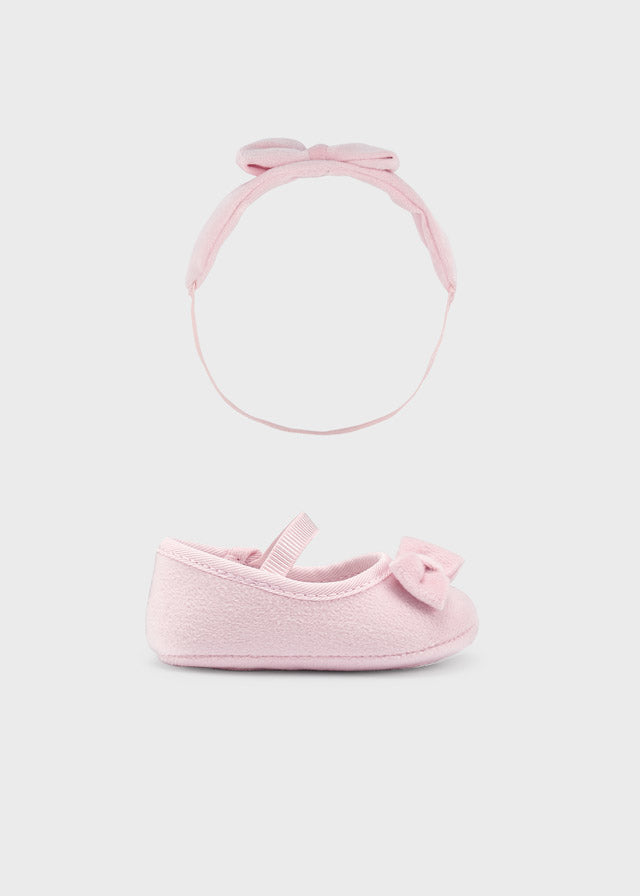 Shoes with headband newborn 9568-55