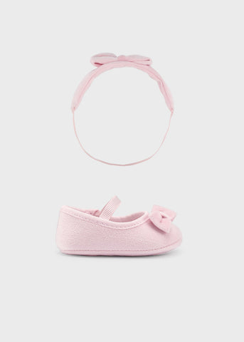 Shoes with headband newborn 9568-55