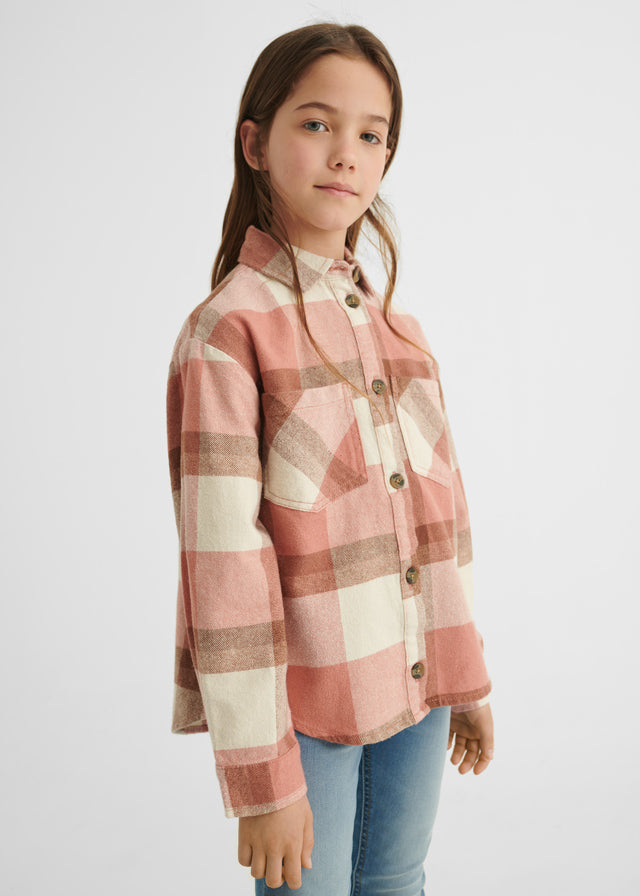 Checkered overshirt for girl Art. 12-07173-010-Girl's Slim Fit Corduroy Pant Art. 12-07589-040