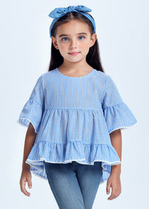 Striped blouse girl Art. 22-03135-066 /Denim Pants girl Art. 22-03591-088