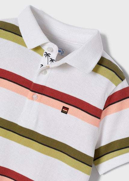 Stripes short sleeve polo shirt boy Art. 22-03110-030